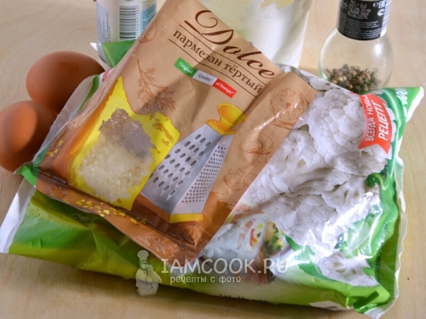 Ингредиенты для приготовления цветной капусты, запеченной в духовке