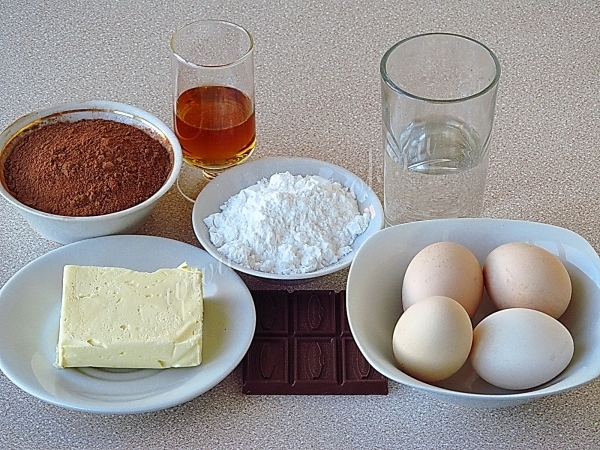 Ингредиенты для французского десертного шоколада