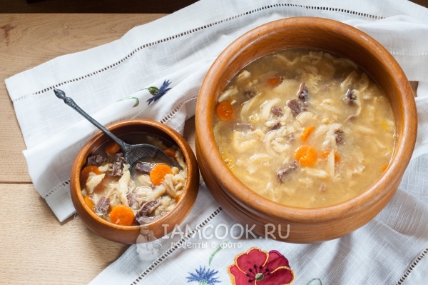 Фото супа фляки по-польски
