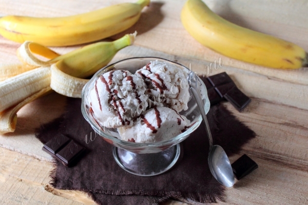 Рецепт бананового мороженого