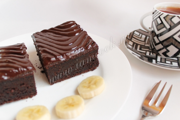 Шоколадные банановые пирожные
