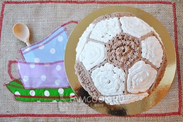 Рецепт торта муравейника «Футбольный мяч»