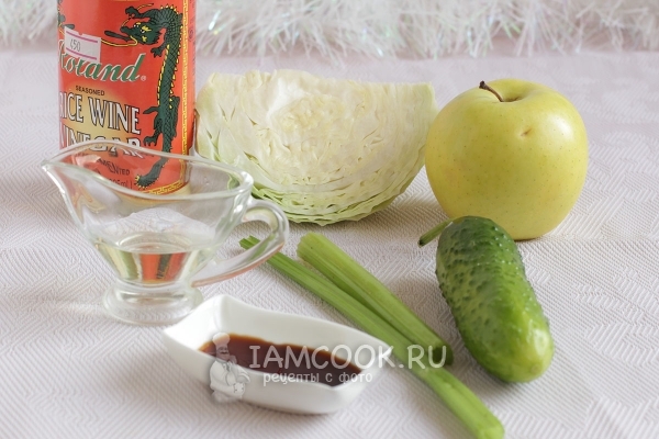 Ингредиенты для салата щетка