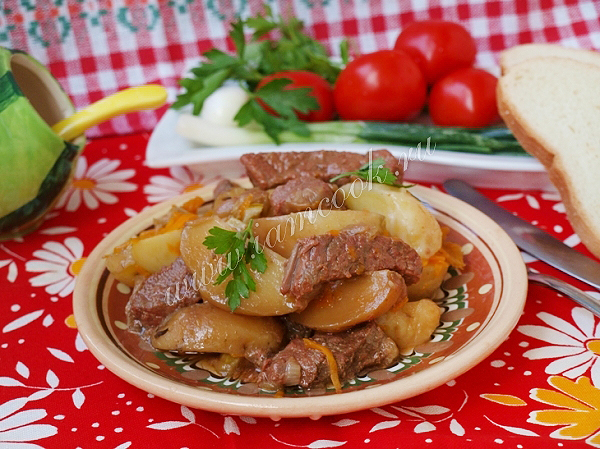 Рецепт картофельного рагу из говядины