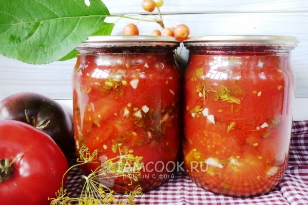 Рецепт консервированных помидоров в собственном соку