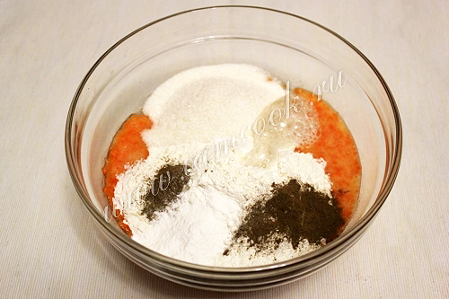 ингредиенты для теста на морковный кекс