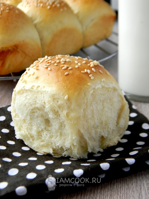 Рецепт порционного хлеба на сливках