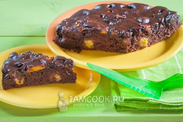 Фото шоколадного пирога с манго