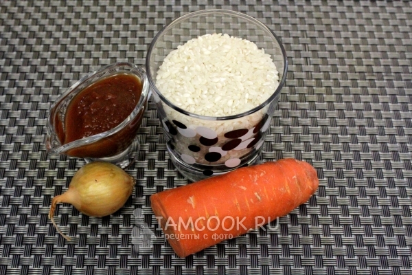 Ингредиенты для риса на гарнир в мультиварке
