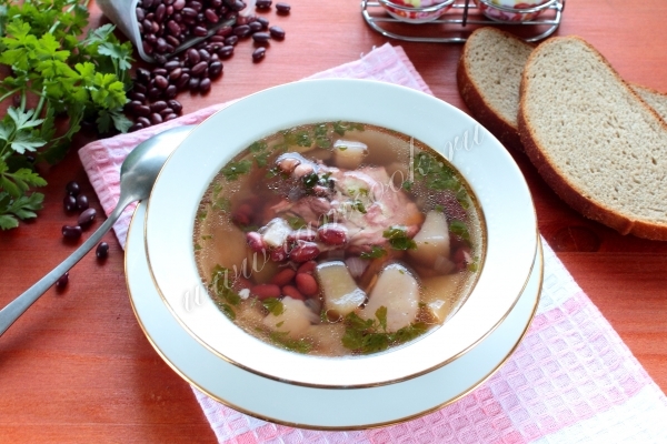 Рецепт фасолевого супа в мультиварке