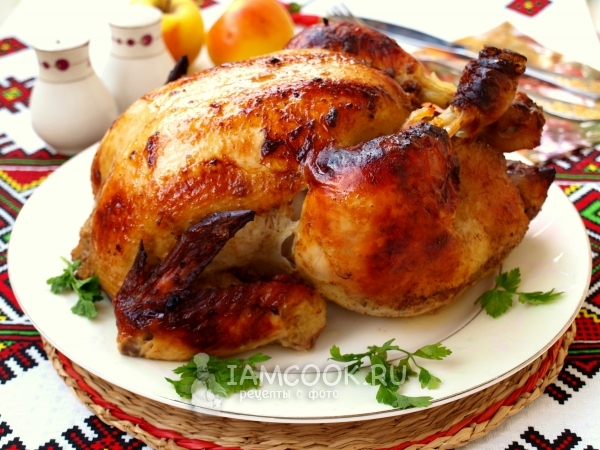 Рецепт курицы, запечённой в рукаве