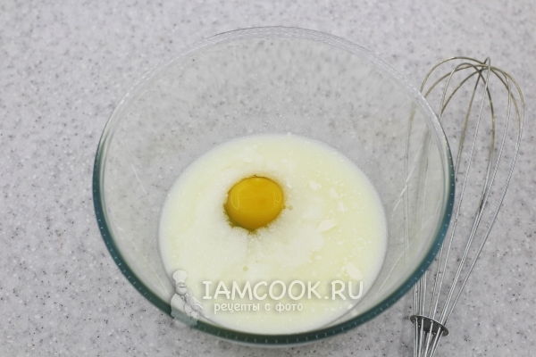 Кислое молоко с яйцом