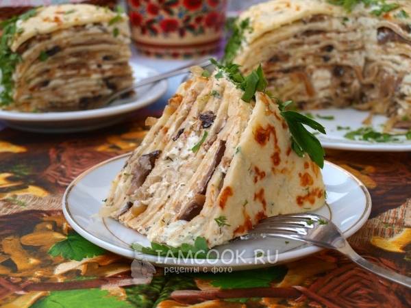 Пирог с грибами, вкусных рецептов с фото Алимеро