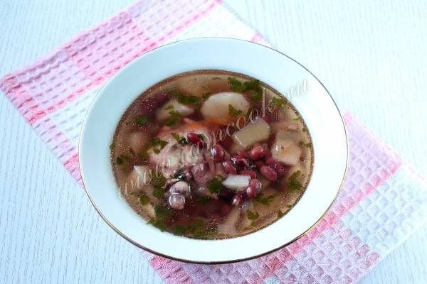 Замечательный рецепт фасолевого супа в мультиварке Редмонд