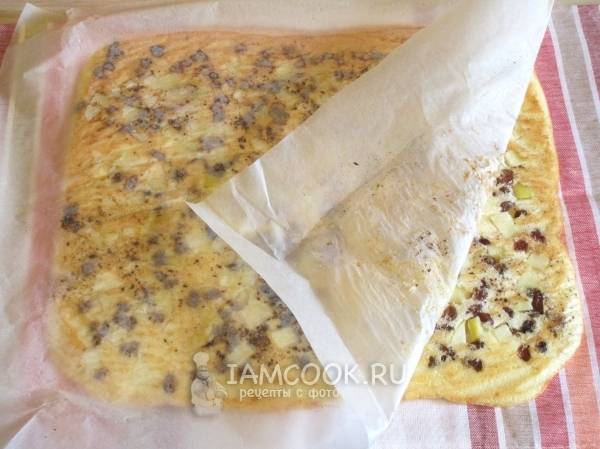 Снять бумагу для выпечки