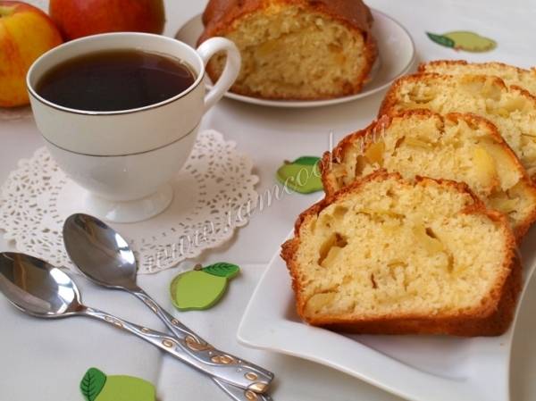 Пирог с манкой и яблоками - рецепт с фото пошагово