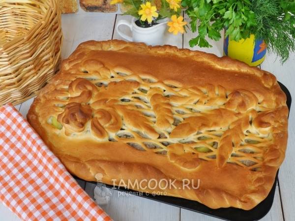 Пирог с фаршем и картошкой в духовке: пошаговый рецепт