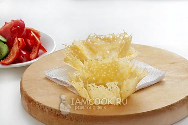 Сырные корзиночки-тарталетки с начинкой – кулинарный рецепт