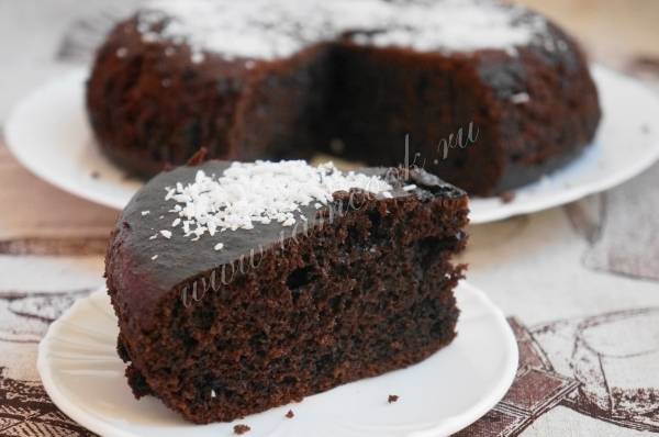 шоколадный кекс в мультиварке рецепт с фото пошагово | Дзен