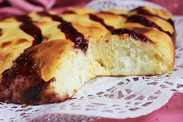 Ингредиенты для «Пирог со сливочным творожным сыром»: