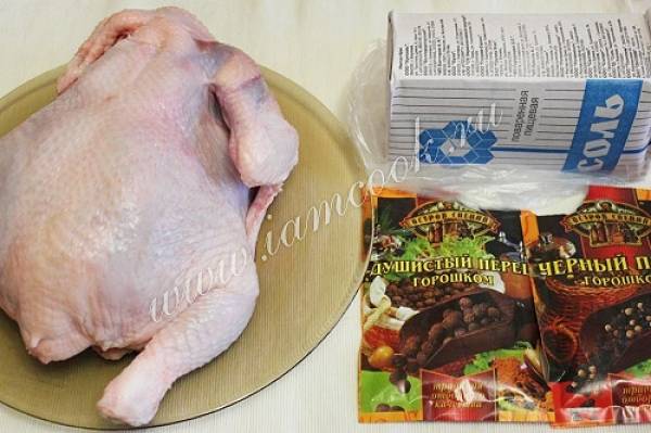 Курица на соли в духовке рецепт с фото пошаговый
