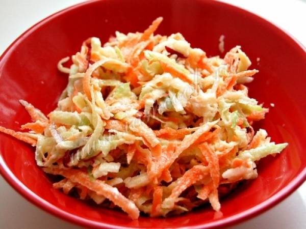 Салат из редьки и моркови с майонезом — рецепт с фото пошагово