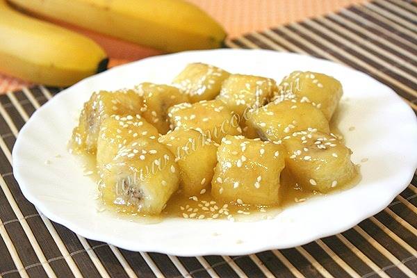 Жареный банан в карамели - простой и вкусный рецепт с пошаговыми фото