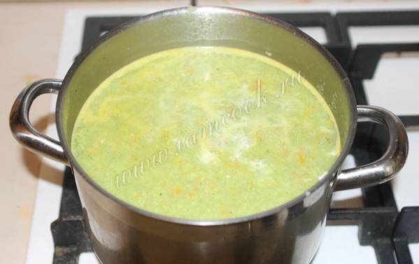 Суп пюре из брокколи со сливками 