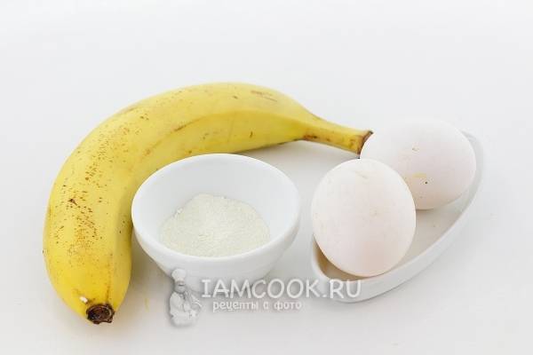 Как приготовить рецепт Диетические оладьи из банана