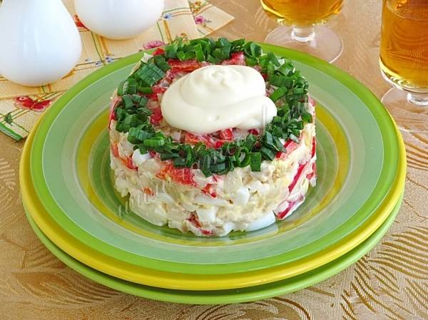 Быстрый салат из минтая - пошаговый рецепт с фото, ингредиенты, как приготовить