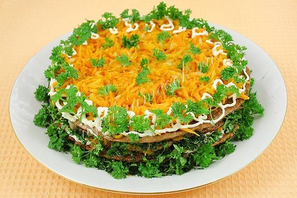 Рецепт: Салат-торт 