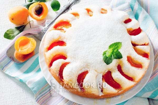 Как приготовить Пирог с абрикосами в духовке простой на сметане просто рецепт пошаговый