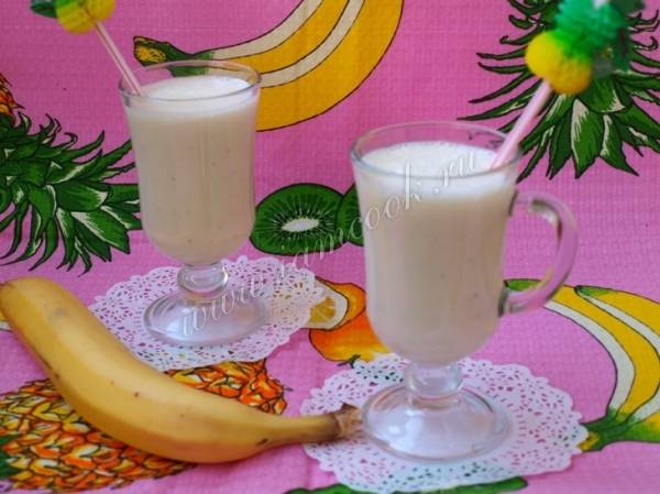 Пряно-банановый молочный коктейль, пошаговый рецепт с фото на ккал