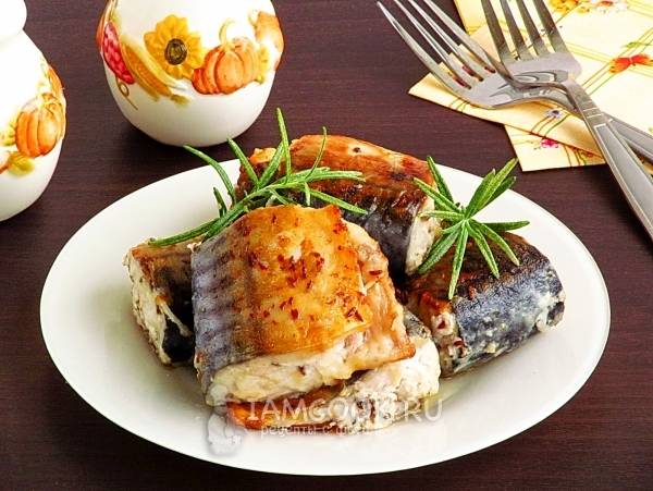 Тушеная скумбрия с грибами и овощами. Рецепт с фото | Кушать нет