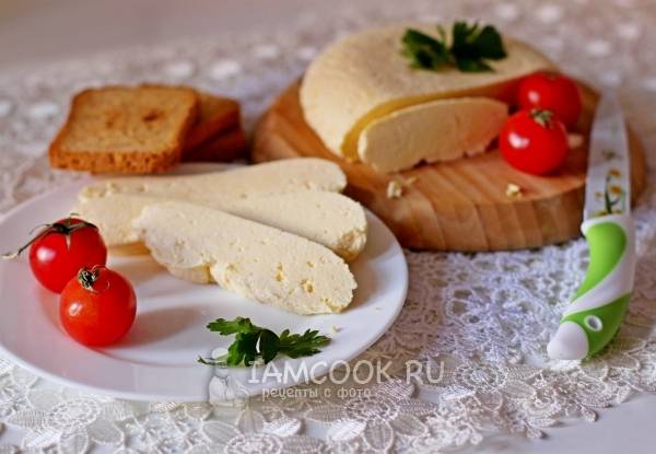 Домашний сыр из молока, сметаны и яиц