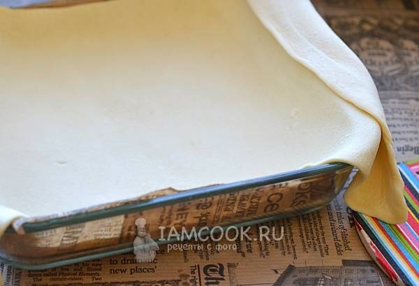 Тесто в форме