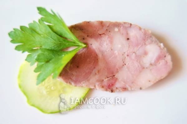 Рецепт ветчины из свинины в домашних условиях с фото пошагово