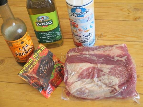 Как приготовить рецепт Стейк из свинины в духовке