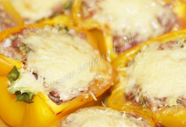 Фаршированные перцы по-итальянски, пошаговый рецепт с фото