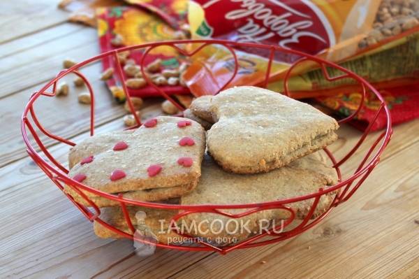 Песочное печенье на день святого валентина сливочное и шоколадное