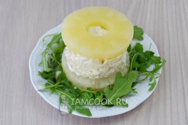Тарталетки с сыром, ананасом и чесноком - рецепт автора Ольга Golovkova