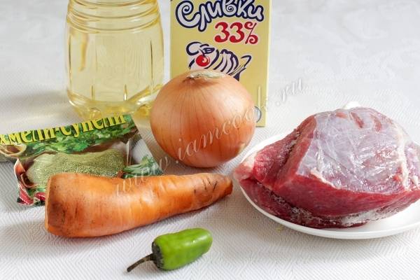 Приготовление говядины в сливовом соусе