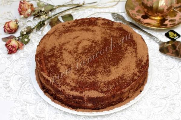 Творожный торт черный трюфель - пошаговый рецепт с фото