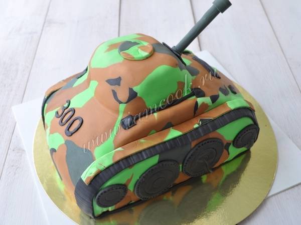 Торт в виде танка - 68 фото