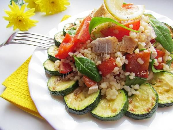 Салат с кускусом и овощами - пошаговый рецепт с фото на Готовим дома