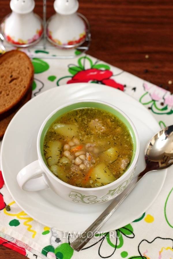 Суп с фасолью в мультиварке — рецепт с фото пошагово