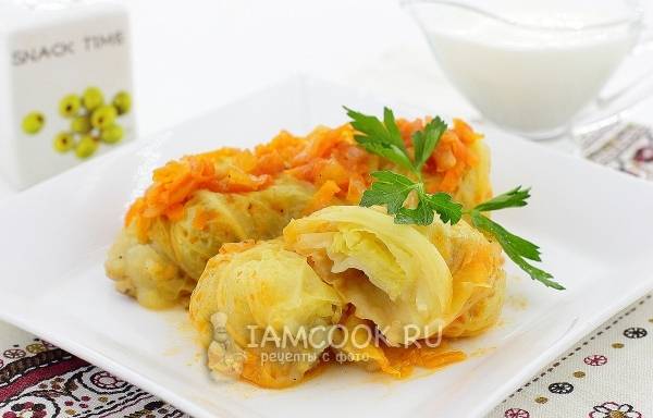 Голубцы с мясом и картофелем