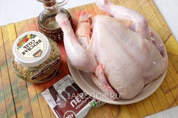 Курица гриль в духовке целиком на решетке рецепт с фото пошагово