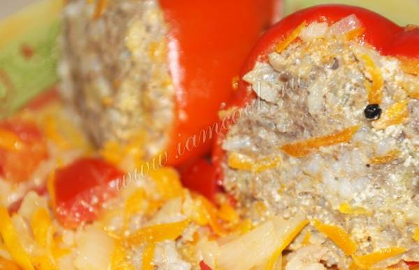 Фаршированный болгарский перец в бульоне | Мужской кулинарный сайт - лучшие рецепты с фото