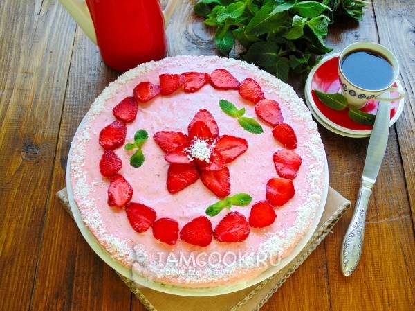 Торт Розовое облако. Ягодный торт. Рецепты пирогов и тортов.